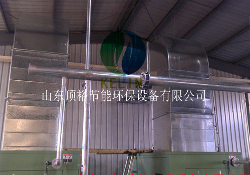 东阿亿科板业有限公司--排烟系统风机安装现场(图2)